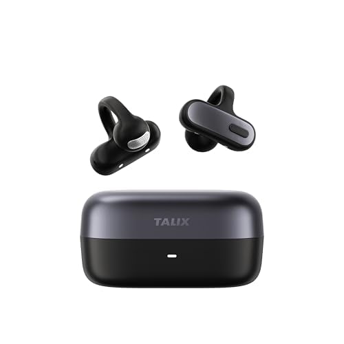 TALIX X8 Open Ear Clip-On Wireless Earbuds w/ AI ENC & Bluetooth 6.0