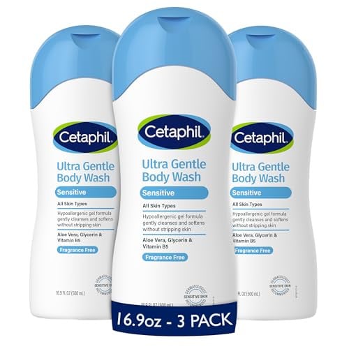 Cetaphil Ultra Gentle Body Wash, 16.9oz Pack of 3 Deal