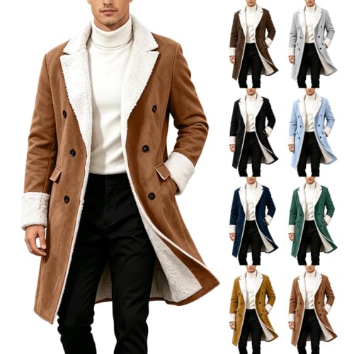 Sherpa  Fur Open Front Trench Coats