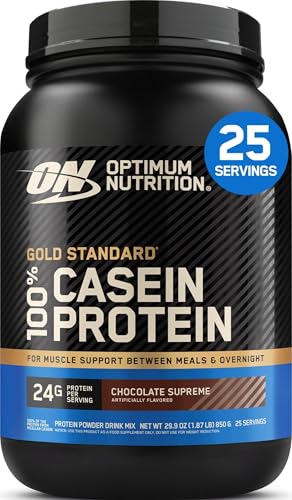 Optimum Nutrition Gold Standard Casein Protein Powder Chocolate Supreme 2LB Deal