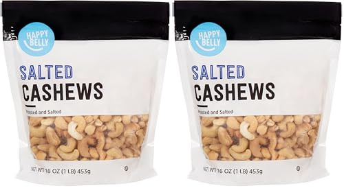Happy Belly Cashews (Roasted and Sea Salted) 2-Pack 16-Oz