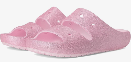 Crocs Kids Classic Sandals Pink Milk/Glitter Deal