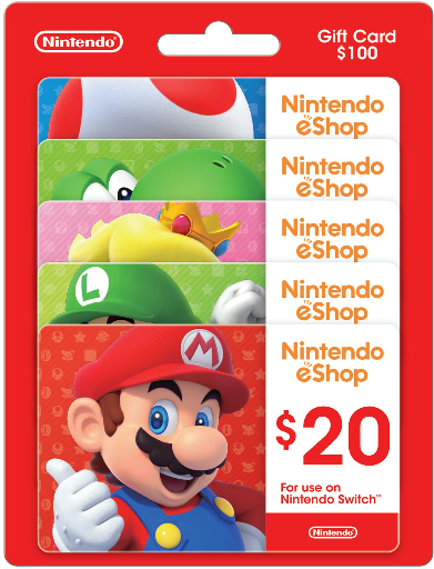 Nintendo Gift Card Multi-Pack, 5-Pack (11/5 Only)
