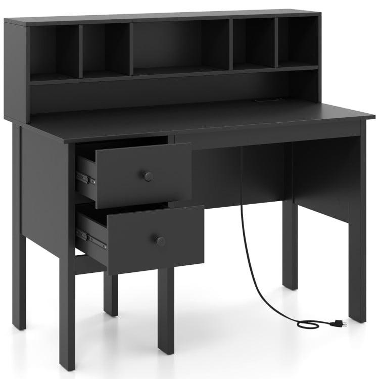 Costway 48 Inch Home Office Computer Desk with Type-C Power Outlets Deal