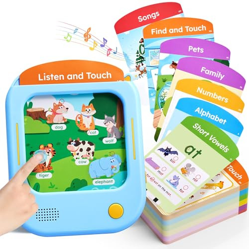 Kid’s Learning Tablet: 156 Pages Tap-to-Read Flash Cards