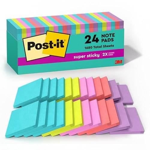 Post-it Super Sticky Notes, 24-Pack Deal