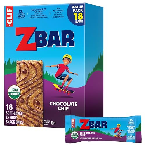Zbar Chocolate Chip Soft-Baked Energy Snack Bars 18-Ct