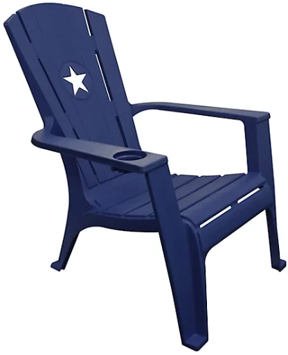 Leigh Country Big Country Adirondack Chair with Star, Navy Blue Deal