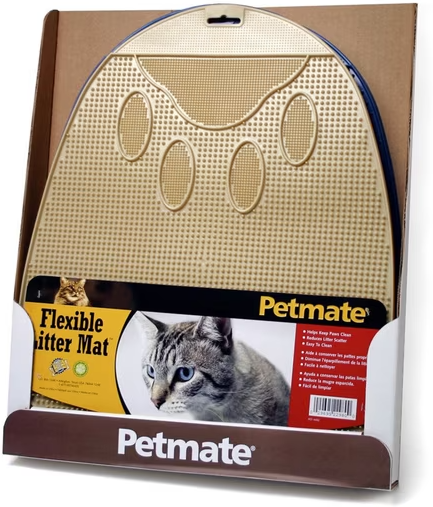 Petmate Flexible Waterproof Non Slip Easy to Clean Waste Trapping Cat Litter Mat Deal
