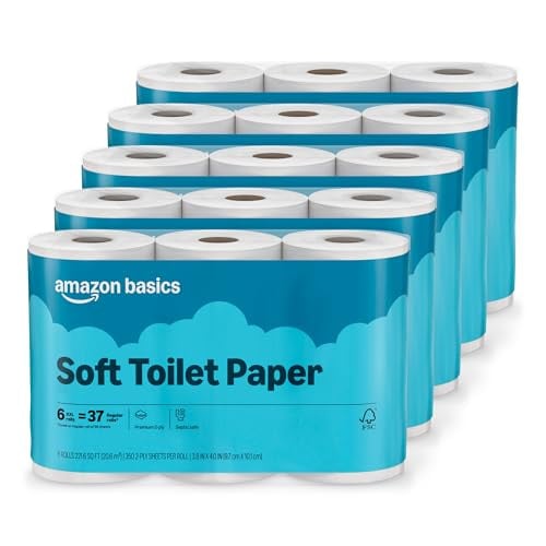 Amazon Basics 2-Ply Soft Toilet Paper, 30 Rolls, 350 Sheets per Roll Deal