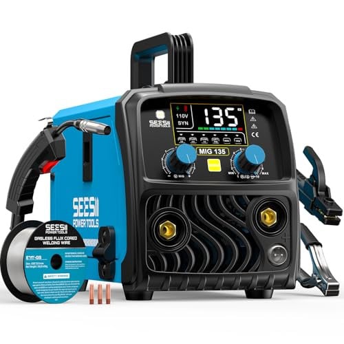 SEESII 135A MIG Welder 110V Gasless Flux Core/Lift TIG/Stick Welding Machine Deal