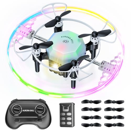 troujo Mini RC Quadcopter Drones for Kids w/ 360° Flip & LED Lights