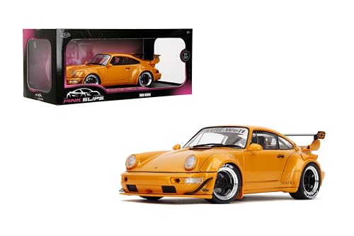 RWB Bodykit "Hibiki" Orange Metallic "Pink Slips" Series 1/18 Diecast Model Car Deal