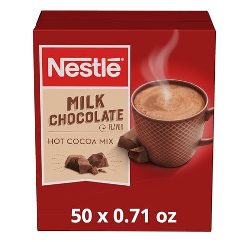 Nestle Hot Chocolate Packets, Milk Chocolate Flavor Hot Cocoa Mix, Made with Real Cocoa, 0.71 oz Packet (60 Count) Deal