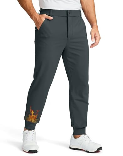 Soothfeel Mens Fleece Lined Golf Joggers