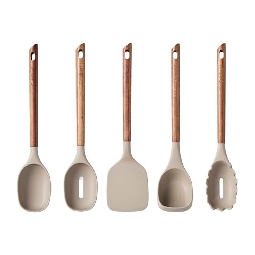 5-Piece Cuisinart AcaciaFusion Silicone Kitchen Tool Set Deal