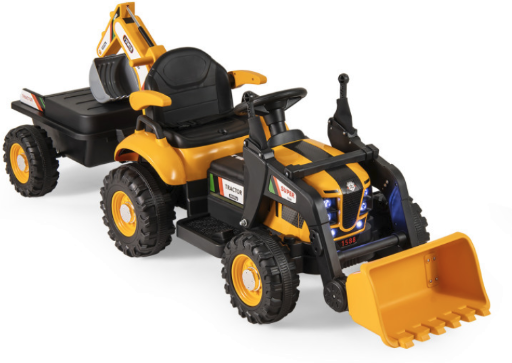 Costway 4-in-1 Kids Ride on Tractor 12V Excavator Bulldozer with Remote Control Deal
