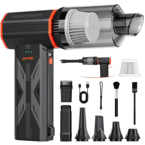 JUFINX F32MAX 3-in-1 Electric Air Duster, Vacuum Cleaner, & Vacuum Bag Sealer w/ 150,000RPM Brushless Motor