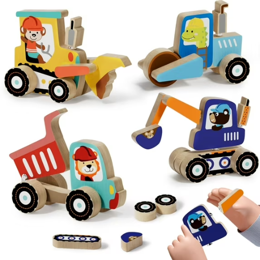 4-Pack Construction Toys for Boys
