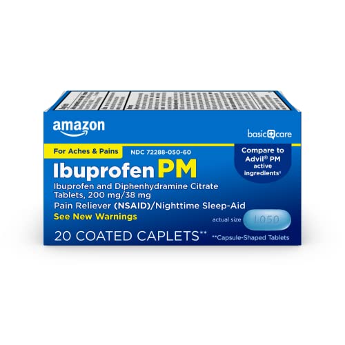 Amazon Basic Care Ibuprofen PM 100 Caplets