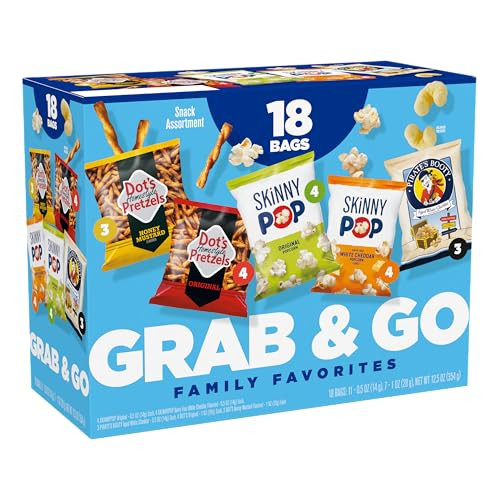 Family Favorites 18-Count Multipack (SkinnyPop, Dot's Pretzels, Pirate's Booty)