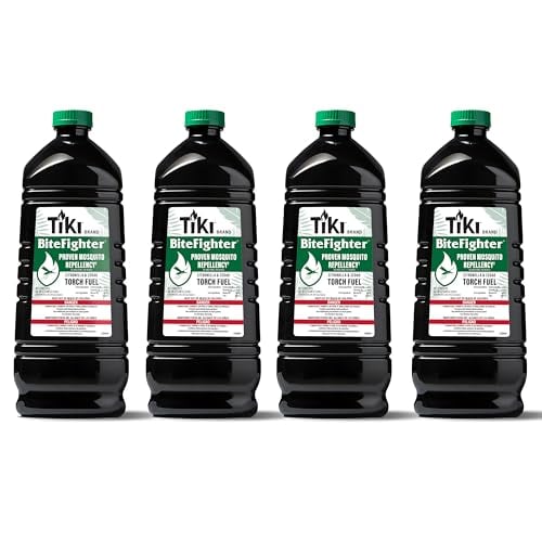 TIKI BiteFighter Mosquito Repellent Torch Fuel 4-Pack 100-Oz
