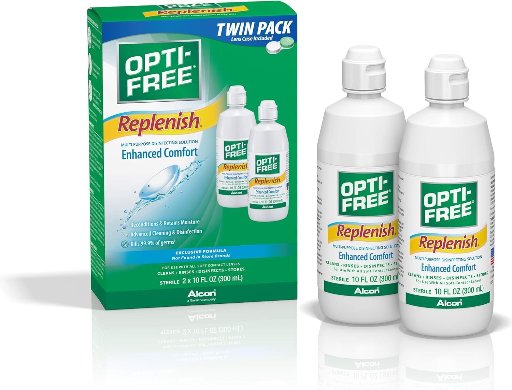 Opti-Free Replenish Contact Lens Cleaning Solution 2-Count 10-Oz