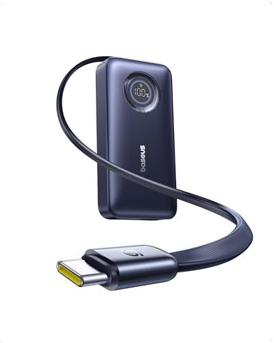 Baseus Enercore 10000mAh 45W Retractable USB-C Power Bank