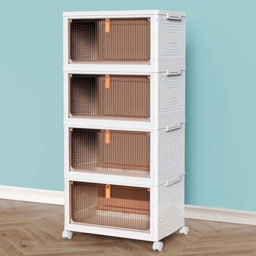 CTSNSLH 4 Tier 23QT Plastic Storage Bins with Lid Deal