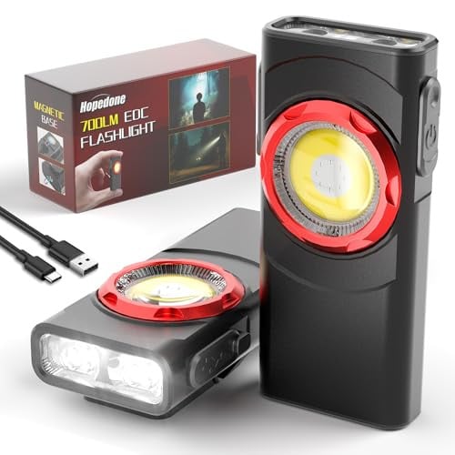 Hopedone Rechargeable Flat EDC Clip Light 700 lumens Deal