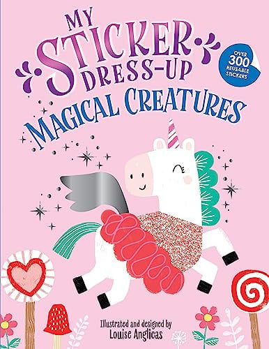 My Sticker Dress-Up: Magical Creatures Reusable Sticker Activity Book w/ 350+ Unicorn, Dinosaur and Mermaid Stickers Deal