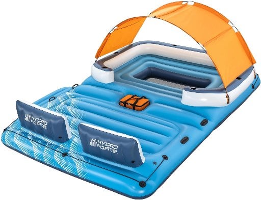 Hydro Force 12'9" x 8'8" x 2'4" Tropical Breeze 6-Person Inflatable Party Island Deal