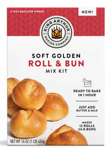 King Arthur Baking Company Soft Golden Roll & Bun Mix, 16oz