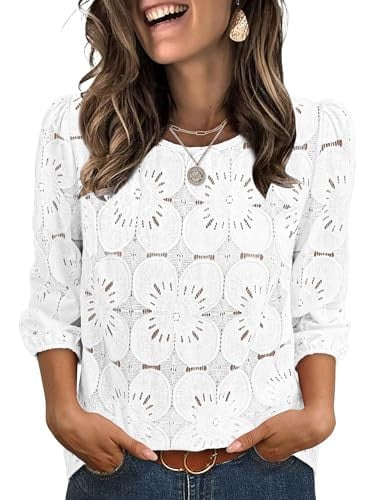 Sampeel  3/4 Length Sleeve Tops