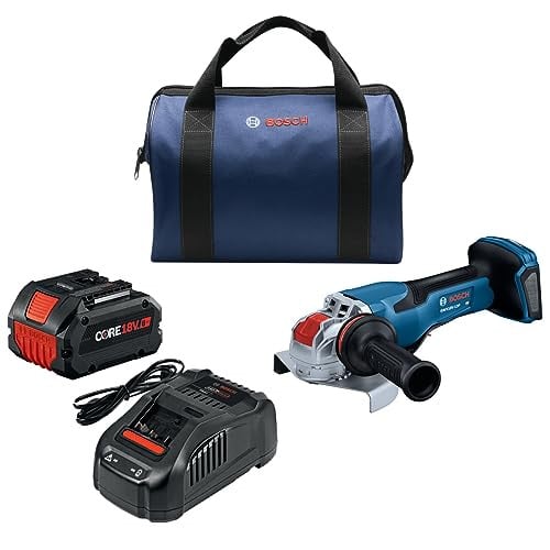 Bosch GWX18V-13PB14 PROFACTOR 18V X-LOCK 5-6 In. Angle Grinder with (1) CORE18V 8 Ah High Power Battery