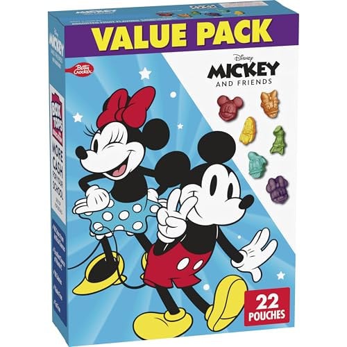 Betty Crocker Disney Mickey and Friends Fruit Flavored Snacks 8 x 22-Count Deal
