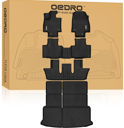 OEDRO All-Weather TPE Floor Mats & Cargo Liner for Toyota Grand Highlander Deal