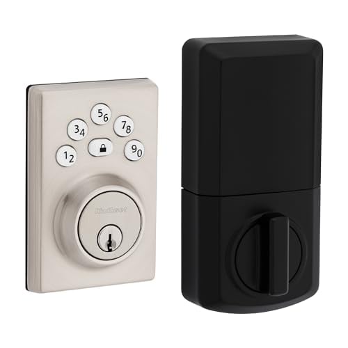 Kwikset Powerbolt 240 Electronic Keypad Deadbolt Door Lock (Satin Nickel or Matte Nickel)