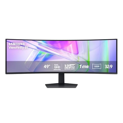 Samsung 49" Business Curved Ultrawide Dual QHD Computer Monitor, 120Hz