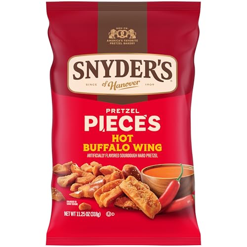 Snyder's of Hanover Hot Buffalo Wing Flavored Pretzel Pieces 11.25 Oz