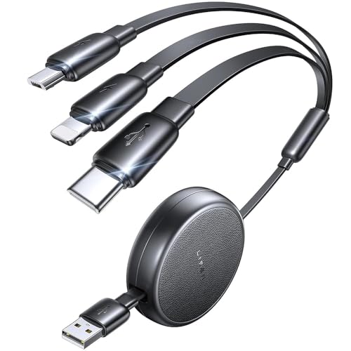 LISEN 3-in-1 Retractable Car Charger Cable Deal