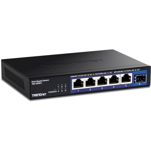 TRENDnet 6-Port Unmanaged 2.5G Switch w/ 10G SFP+ Port Deal