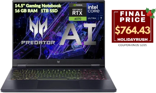 Acer Predator Helios Neo 14 Gaming Notebook, Refurbished 