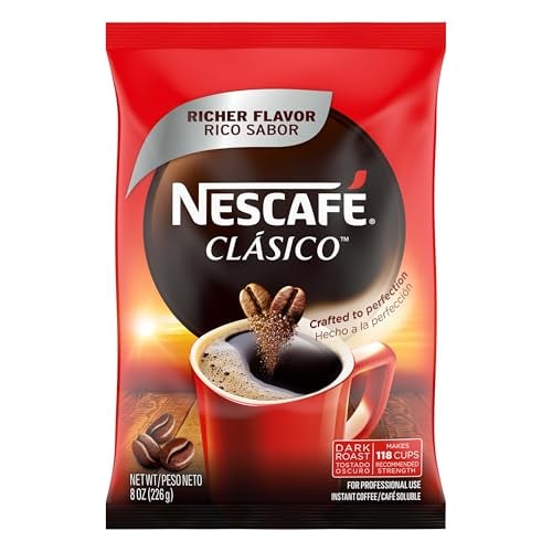 Nescafe Clasico Dark Roast Instant Coffee 8 oz Pouch Deal