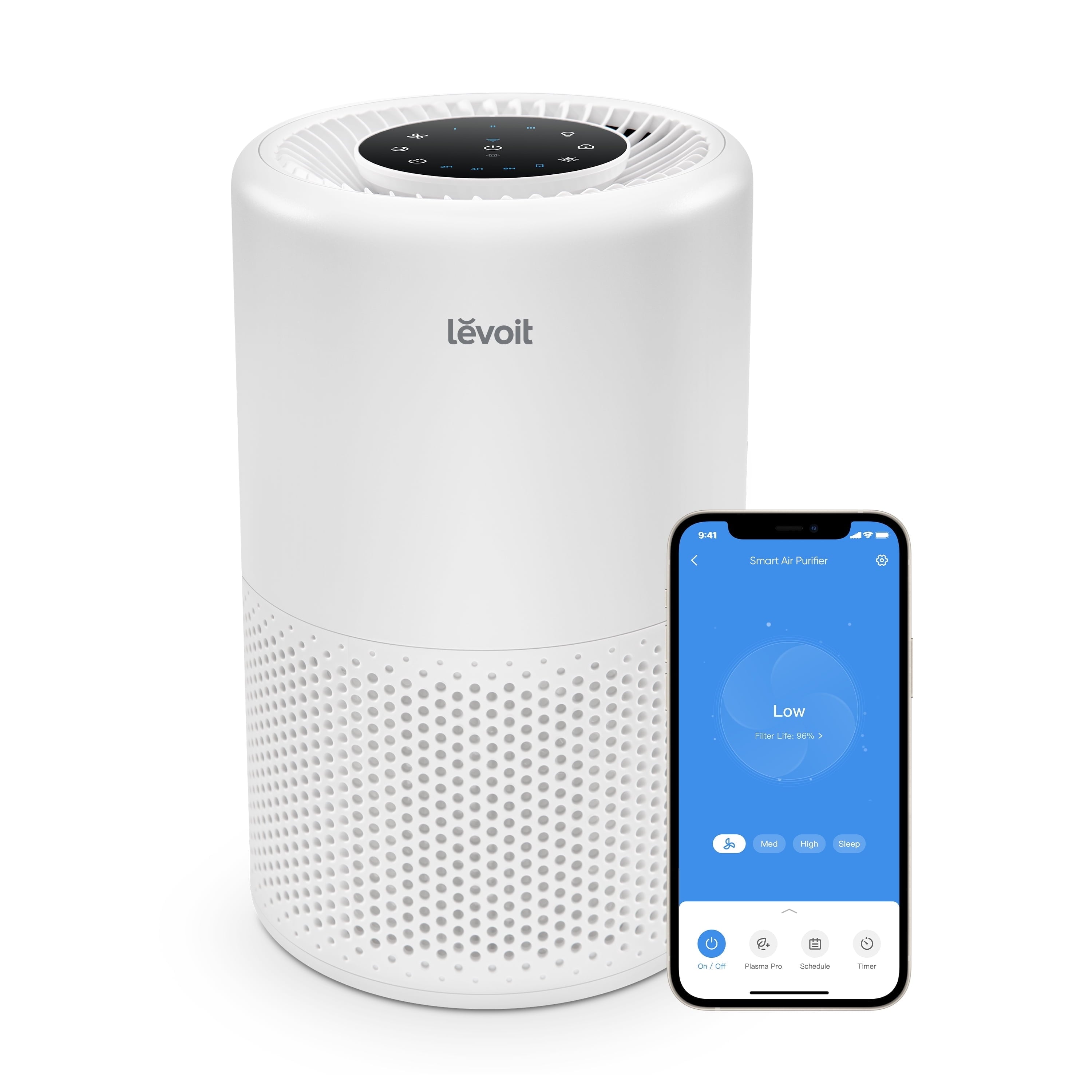 Levoit PlasmaPro® 200S-P 675 Sq Ft 3-Stage Filtration Smart Air Purifier Deal