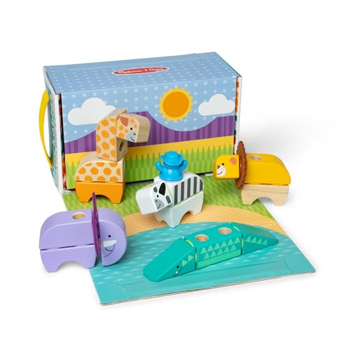 34-Piece Melissa & Doug Blockables Safari Snap and Play