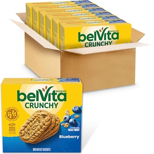 BelVita Breakfast Bars Biscuits, Blueberry, 30 Packs