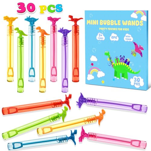 Mini Dinosaur Bubble Wands 30-Pack Deal