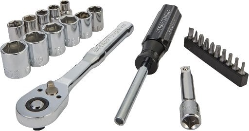 CRAFTSMAN Mechanics Tool Set, 24 Piece, 3/8 Inch Drive Metric Deal