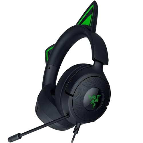 Razer Kraken Kitty V3 X Wired Gaming Headset with Kitty Ears and HyperClear Cardioid Mic